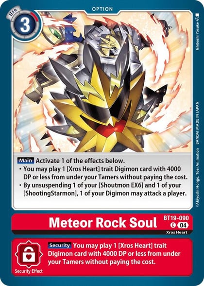 Meteor Rock Soul, Release Special Booster 2.5 BT19-090 C