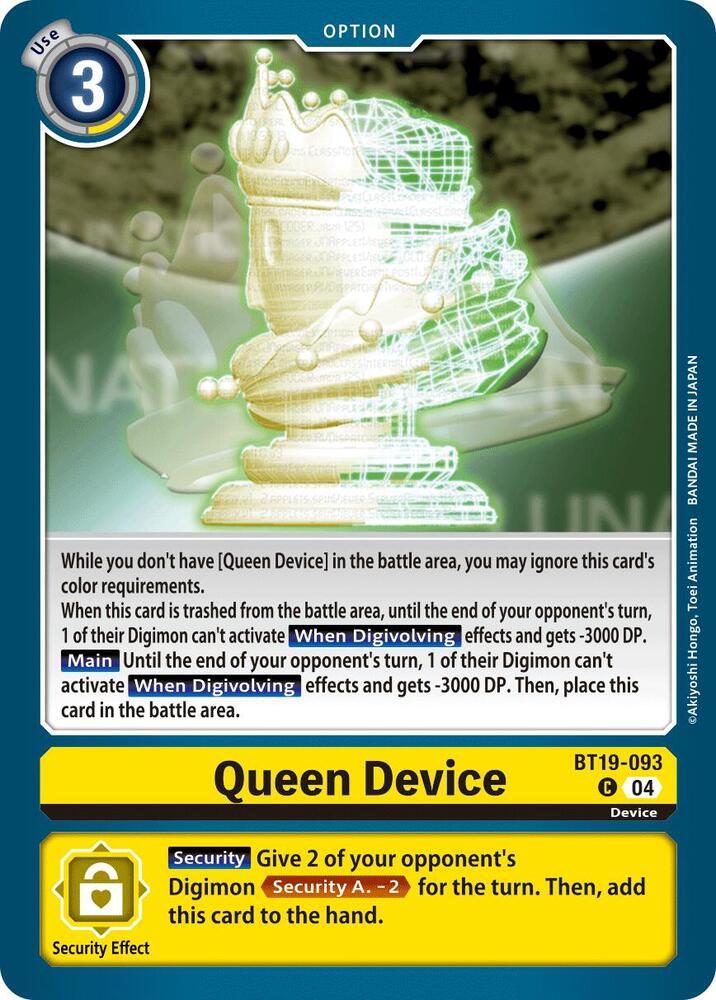 Queen Device, Release Special Booster 2.5 BT19-093 C