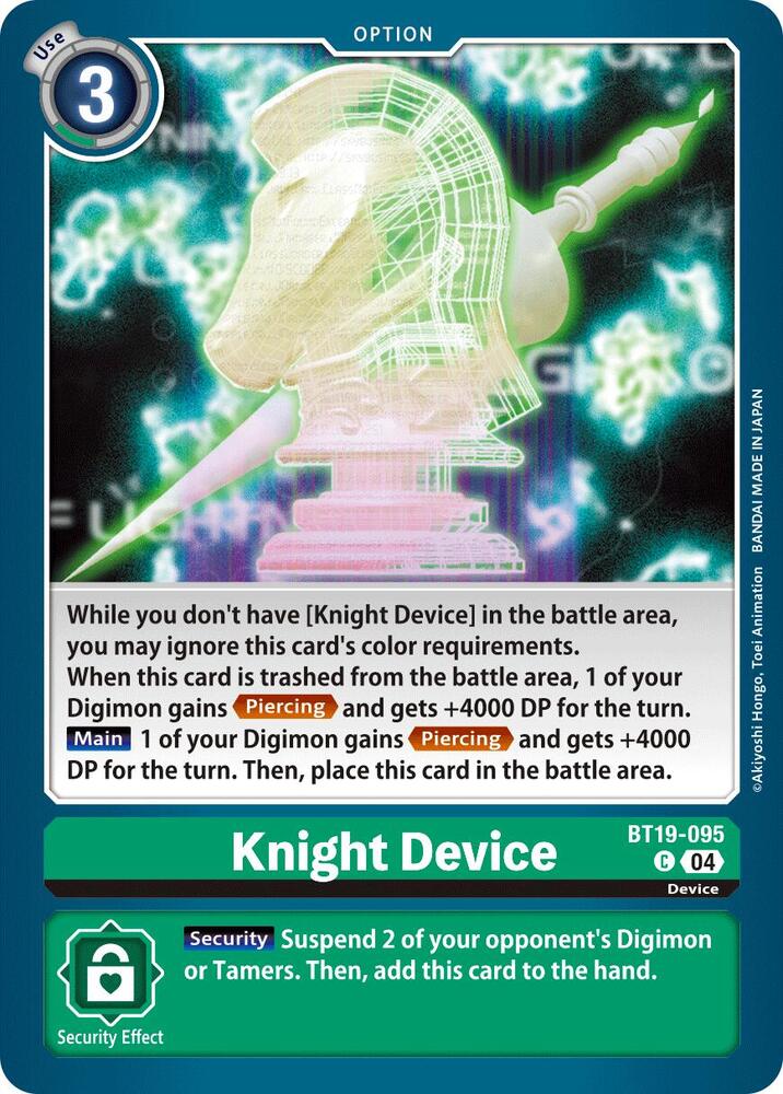 Knight Device, Release Special Booster 2.5 BT19-095 C