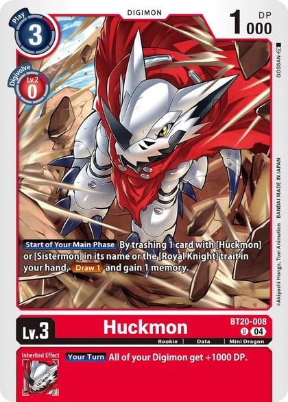 Huckmon, Release Special Booster 2.5 BT20-008 U
