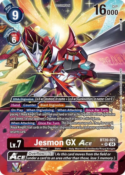 Jesmon GX ACE (Alternate Art), Release Special Booster 2.5 BT20-021 SR