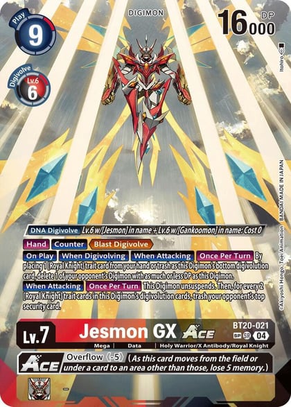 Jesmon GX ACE (Textured), Release Special Booster 2.5 BT20-021 SR