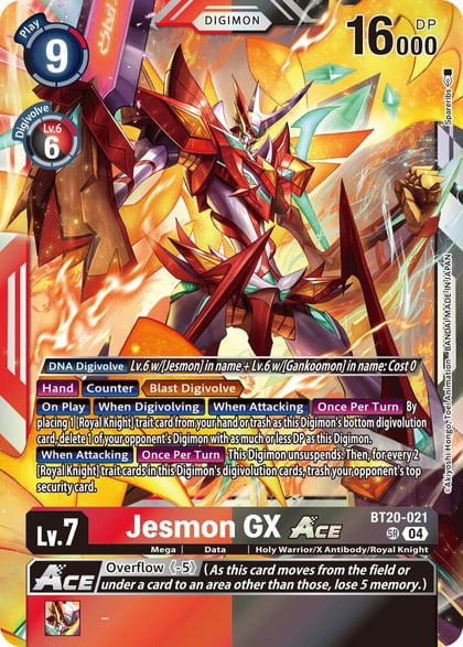 Jesmon GX ACE, Release Special Booster 2.5 BT20-021 SR