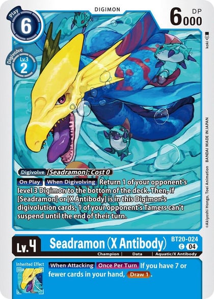Seadramon (X Antibody), Release Special Booster 2.5 BT20-024 C