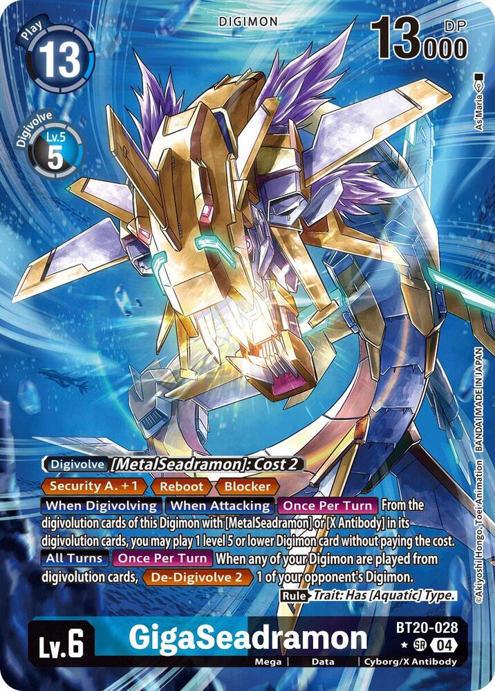 GigaSeadramon (Alternate Art), Release Special Booster 2.5 BT20-028 SR