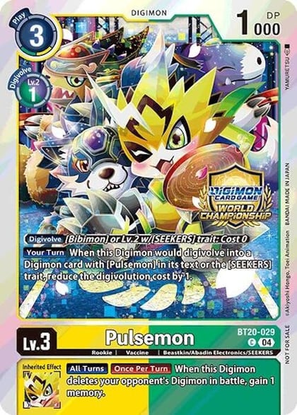 Pulsemon (Regionals 25-26 Champion Card Set Season 1), Release Special Booster 2.5 BT20-029 C