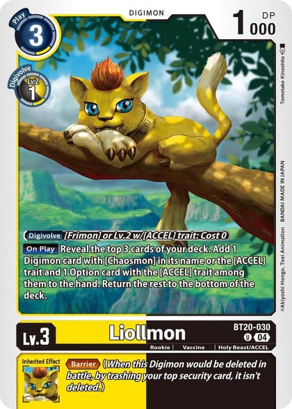 Liollmon - BT20-030, Release Special Booster 2.5 BT20-030 U