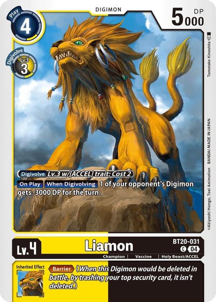 Liamon, Release Special Booster 2.5 BT20-031 C