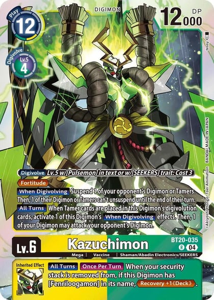 Kazuchimon, Release Special Booster 2.5 BT20-035 R