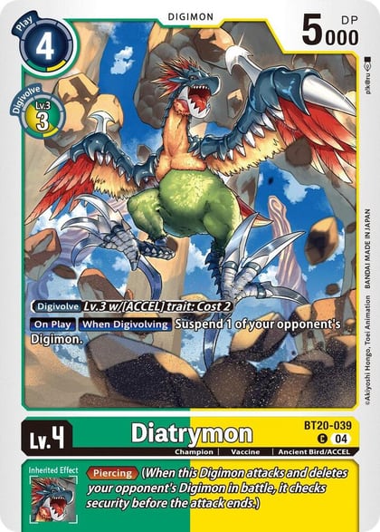 Diatrymon, Release Special Booster 2.5 BT20-039 C