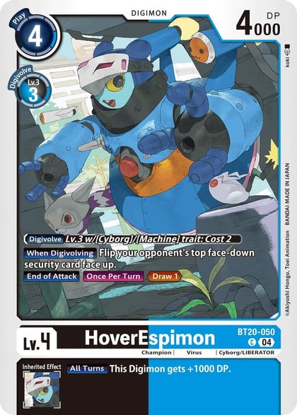 HoverEspimon, Release Special Booster 2.5 BT20-050 C