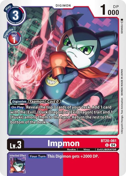 Impmon - BT20-061, Release Special Booster 2.5 BT20-061 U