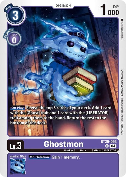 Ghostmon, Release Special Booster 2.5 BT20-063 U