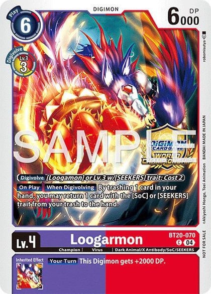 Loogarmon (Regionals 25-26 Season 2 Champion), Release Special Booster 2.5 BT20-070 C