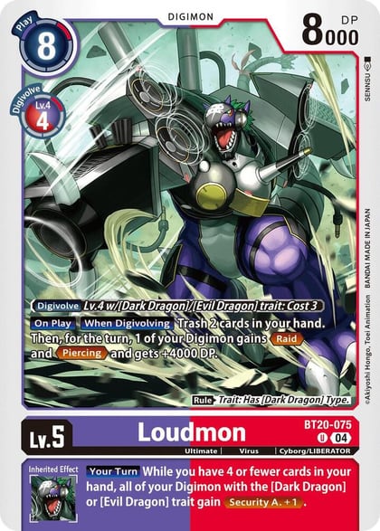 Loudmon, Release Special Booster 2.5 BT20-075 U