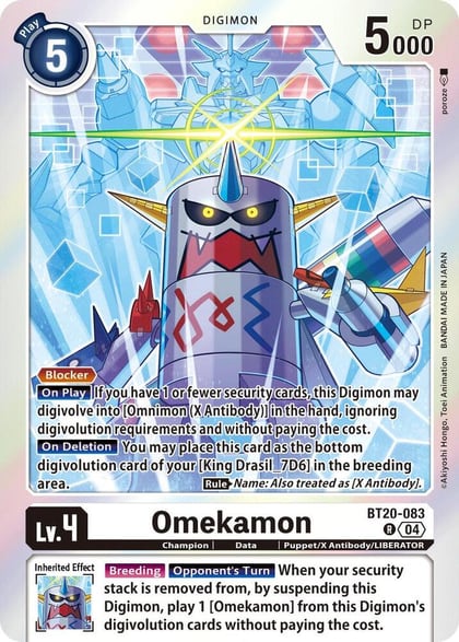 Omekamon, Release Special Booster 2.5 BT20-083 R