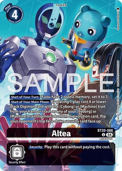Altea (Digimon Liberator Debuggers Set), Release Special Booster 2.5 BT20-086 U