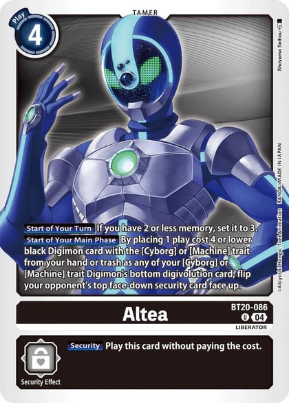 Altea, Release Special Booster 2.5 BT20-086 U