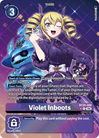 Violet Inboots - BT20-088 (Alternate Art), Release Special Booster 2.5 BT20-088 R