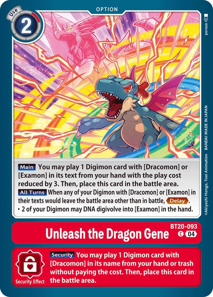 Unleash the Dragon Gene, Release Special Booster 2.5 BT20-093 C