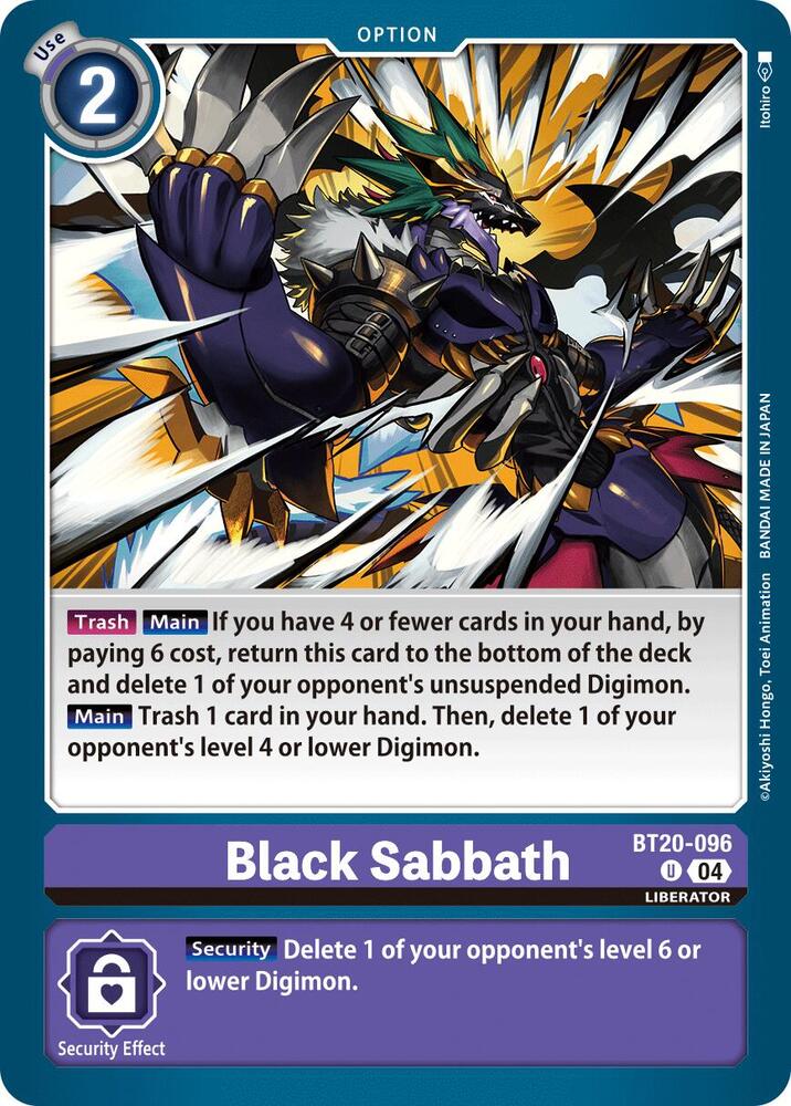 Black Sabbath, Release Special Booster 2.5 BT20-096 U