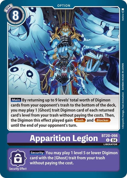 Apparition Legion, Release Special Booster 2.5 BT20-098 U