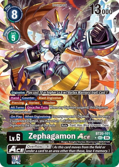 Zephagamon ACE (Alternate Art), Release Special Booster 2.5 BT20-101 SEC