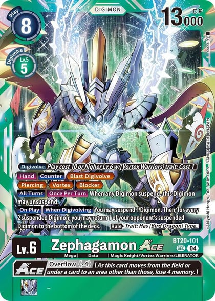 Zephagamon ACE, Release Special Booster 2.5 BT20-101 SEC
