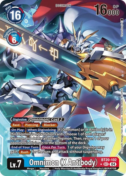 Omnimon (X Antibody) (Alternate Art), Release Special Booster 2.5 BT20-102 SEC