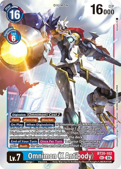 Omnimon (X Antibody), Release Special Booster 2.5 BT20-102 SEC
