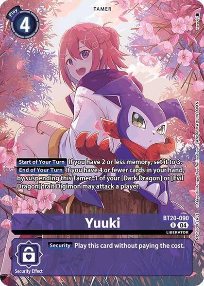 Yuuki (Special Booster Ver.2.5 Celebration Event), Release Special Booster 2.5 Celebration Event Cards BT20-090 R