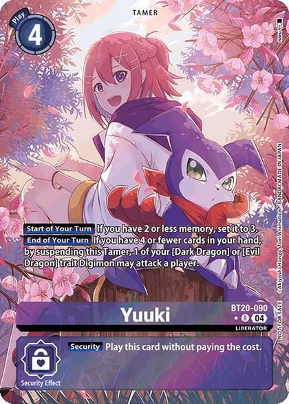 Yuuki (Special Booster Ver.2.5 Celebration Event -Winner-), Release Special Booster 2.5 Celebration Event Cards BT20-090 R
