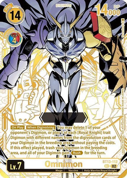 Omnimon (Rare Pull), World Convergence BT13-112 SEC