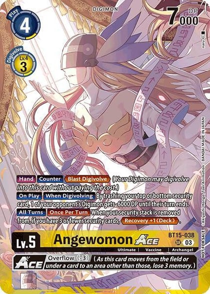 Angewomon ACE (Limited Card Pack), World Convergence BT15-038 SR