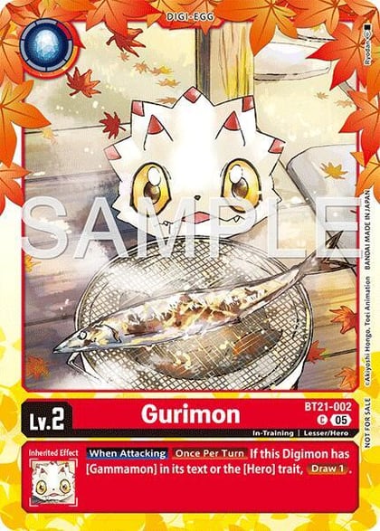 Gurimon (Regulation Battle Vol.3 Participant), World Convergence BT21-002 C