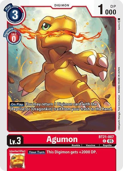 Agumon - BT21-007, World Convergence BT21-007 C