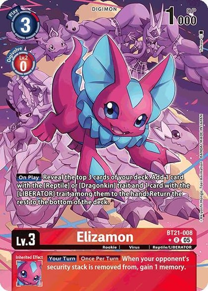 Elizamon (Alternate Art), World Convergence BT21-008 R