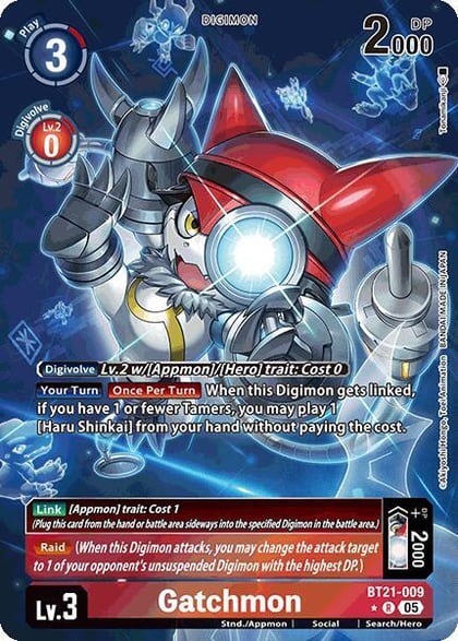 Gatchmon (Alternate Art), World Convergence BT21-009 R