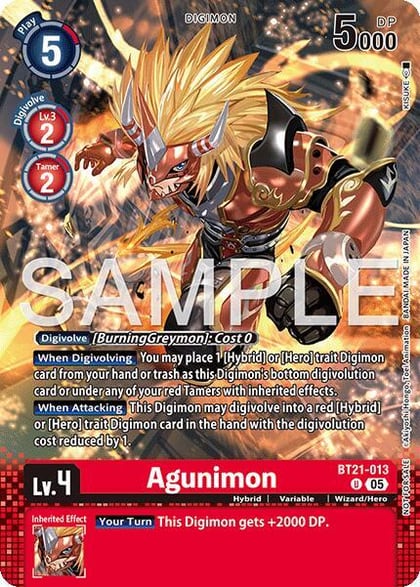 Agunimon (Event Pack 9), World Convergence BT21-013 U