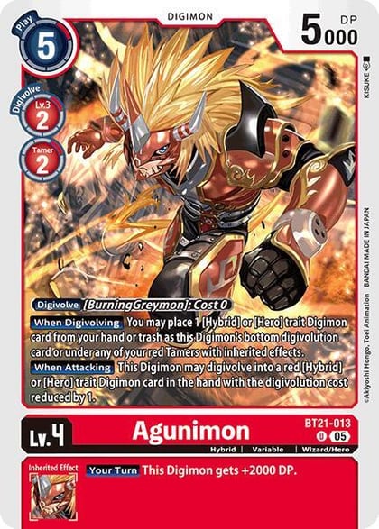 Agunimon, World Convergence BT21-013 U