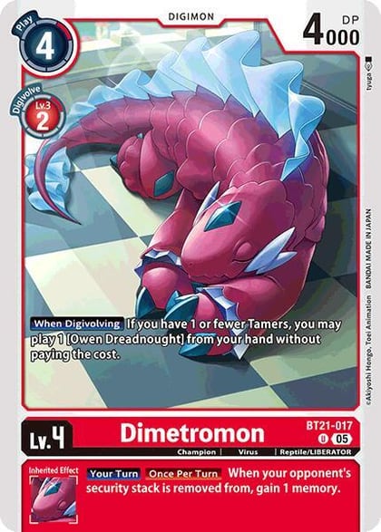 Dimetromon, World Convergence BT21-017 U