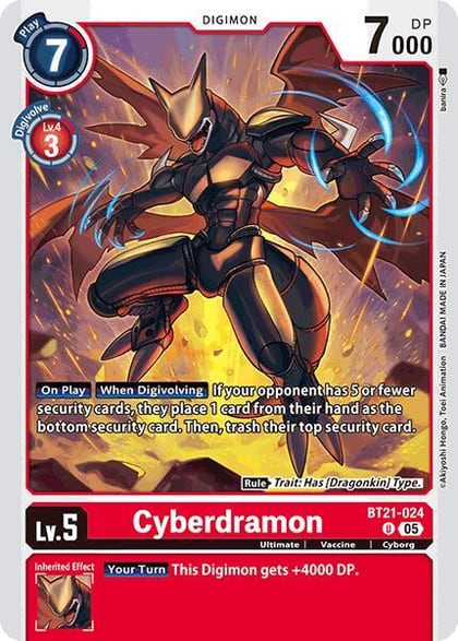 Cyberdramon, World Convergence BT21-024 U