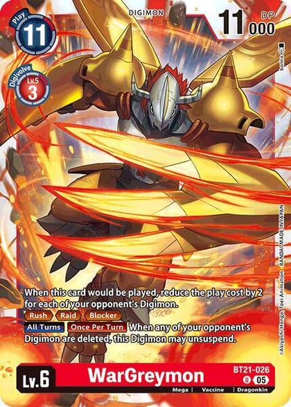 WarGreymon, World Convergence BT21-026 U