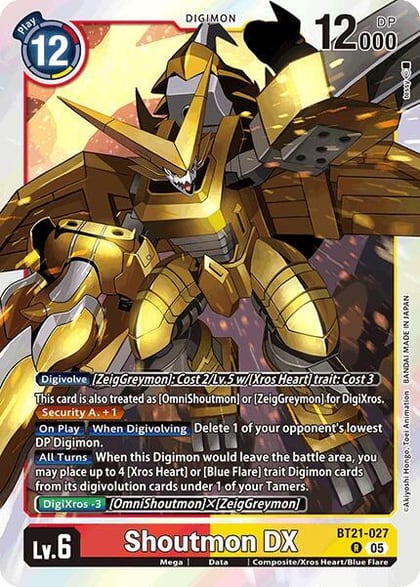 Shoutmon DX, World Convergence BT21-027 R