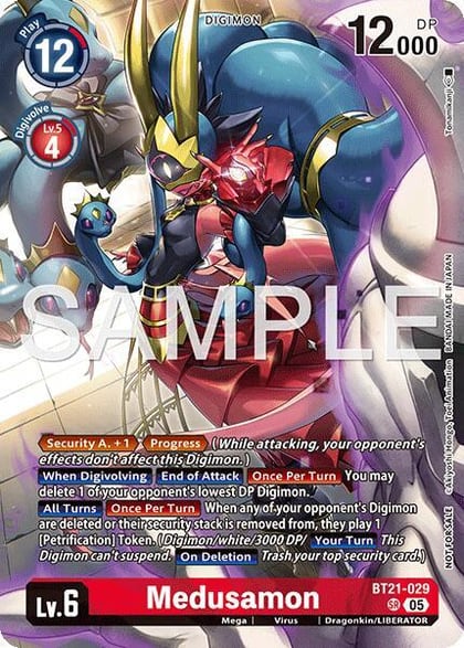 Medusamon (2026 Dash Pack Campaign) (Alternate Art - Japanese), World Convergence BT21-029 SR