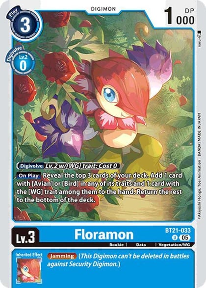 Floramon, World Convergence BT21-033 U