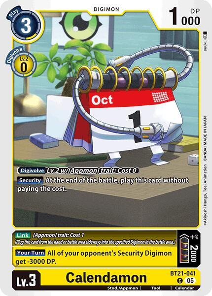 Calendamon, World Convergence BT21-041 C