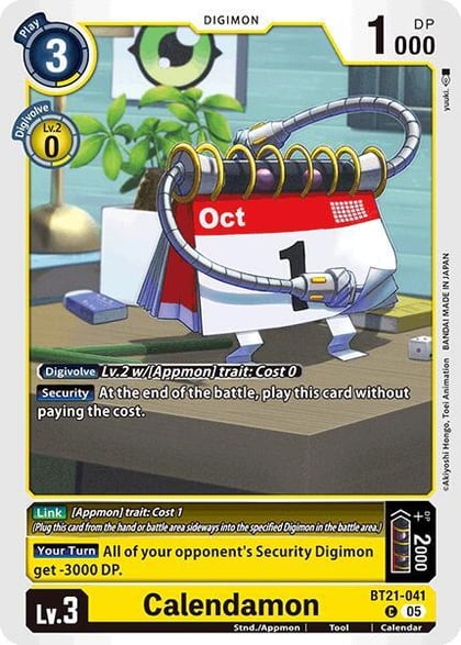 Calendamon, World Convergence BT21-041 C