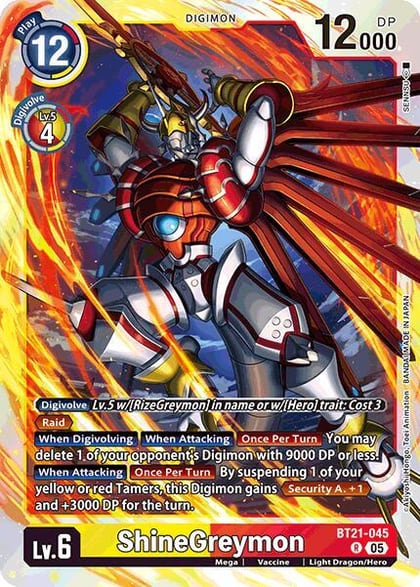 ShineGreymon, World Convergence BT21-045 R