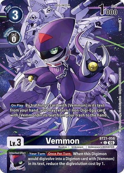 Vemmon (Alternate Art), World Convergence BT21-056 C